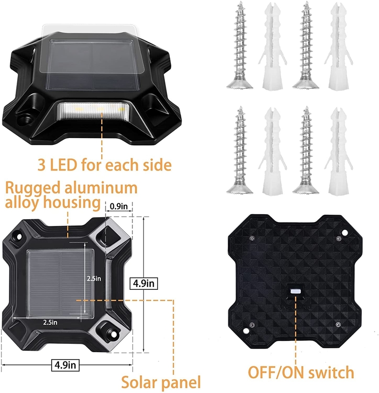 Luz solar LED Bule/Cold White alimentada por bateria Ni-Mh de 1,2 V/600 MAH