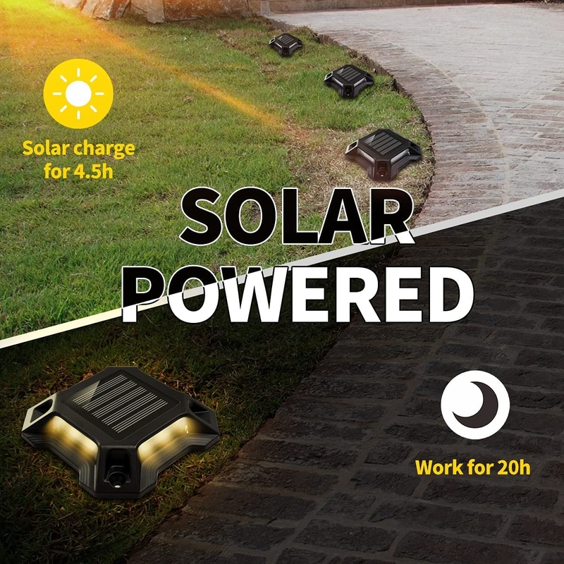Luz solar LED Bule/Cold White alimentada por bateria Ni-Mh de 1,2 V/600 MAH