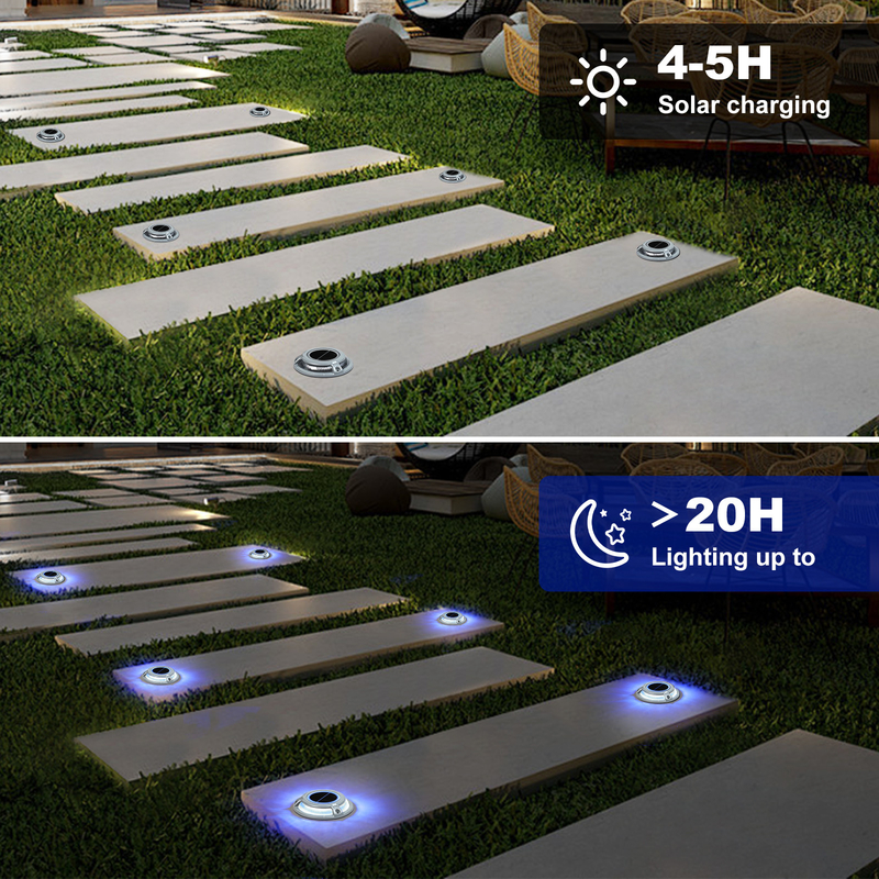 2V LED Solar Dock Light Alumínio PC parafuso montado em rolamento 3t 115*22.5MM