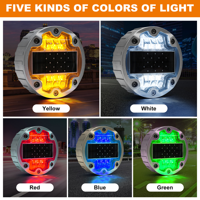 1150g Ultra Durável Alumínio Alumínio Alumínio LED Solar Road Reflectors / Solar Powered Road Studs
