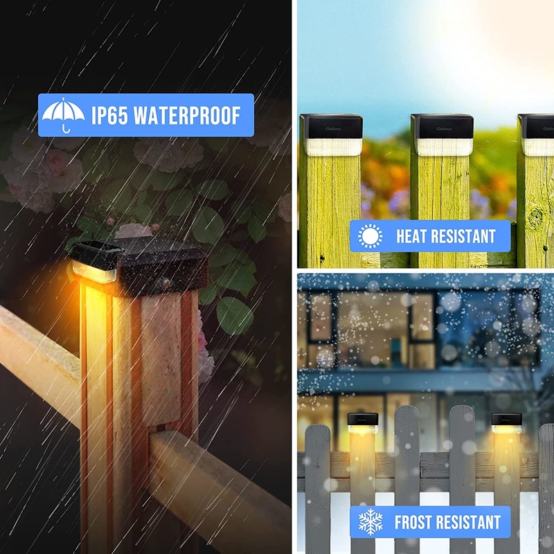 Iluminação solar de parede com bateria de lítio ternar para iluminação LED RGB branca quente