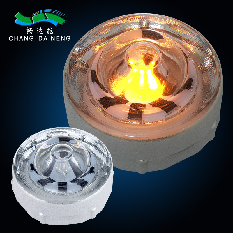 360 graus Vidro Temperado Rodoviário Studs Solar LED Rodoviário Studs Rodoviário Aviso Pavement Rodoviário Studs