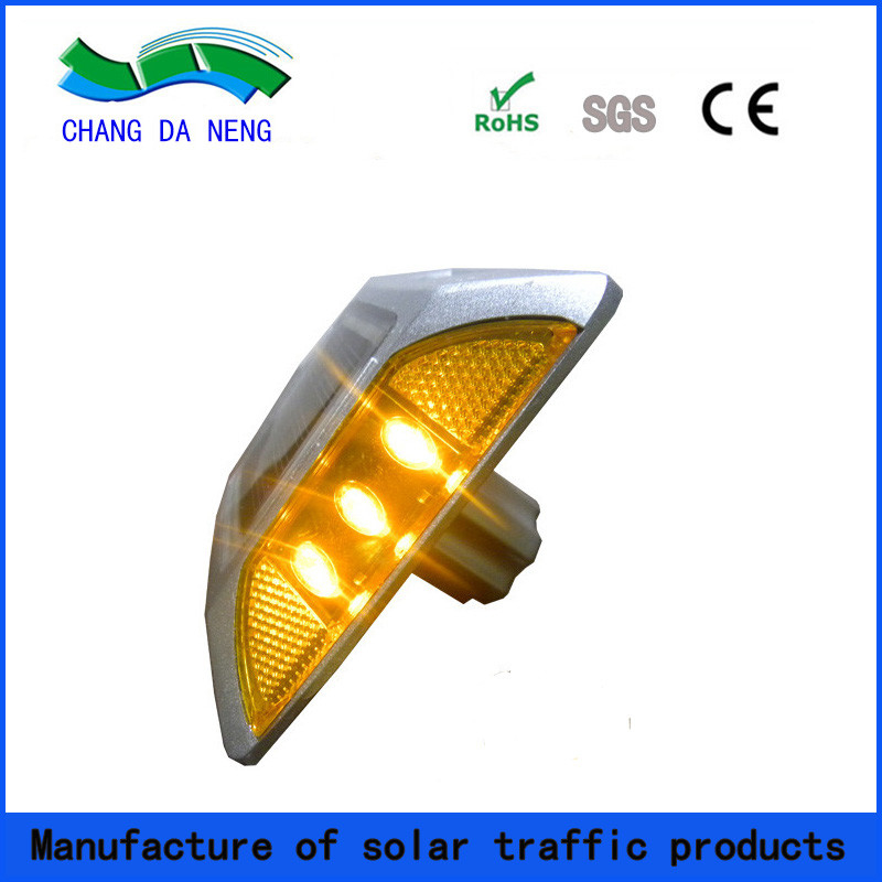 PBW Alumínio Solar Road Stud LED Solar Road Reflector para aviso de segurança