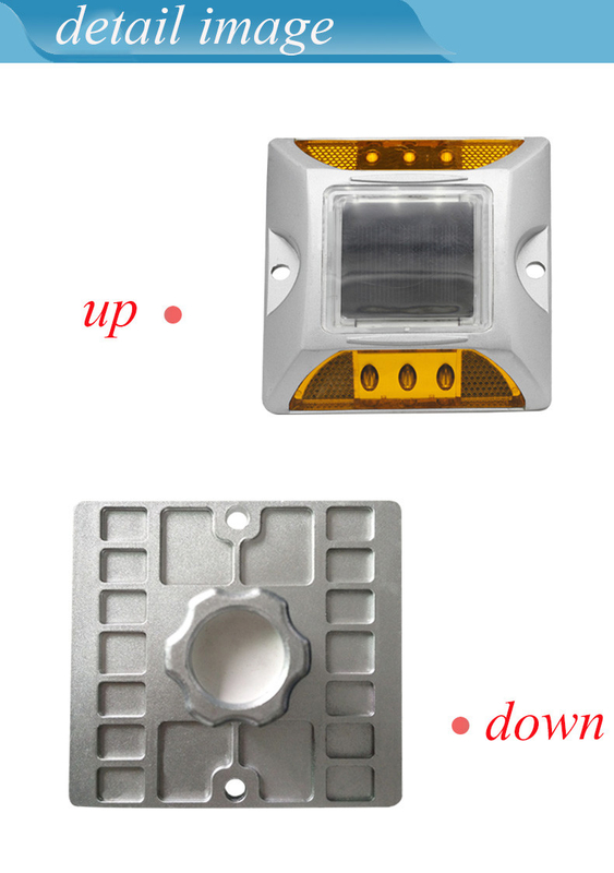 PBW Alumínio Solar Road Stud LED Solar Road Reflector para aviso de segurança