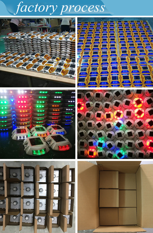 PBW Alumínio Solar Road Stud LED Solar Road Reflector para aviso de segurança