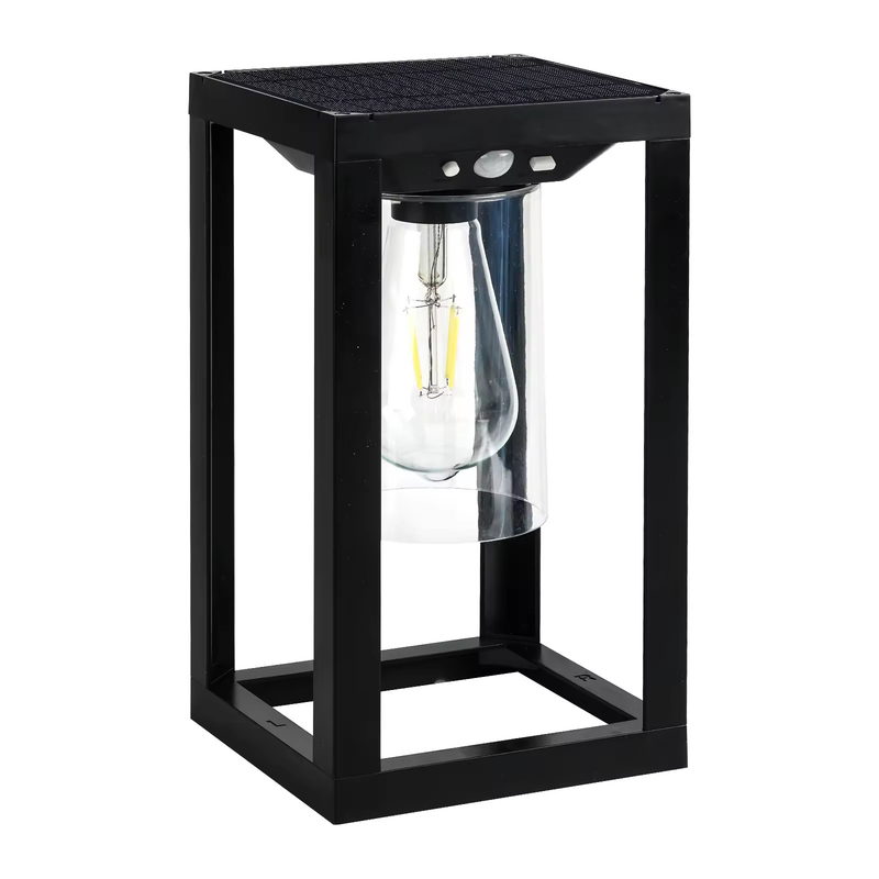 Sensor de movimento Luz solar de varanda Iluminação exterior IP65 Sconce Lâmpada de lanterna de parede Para porta de entrada de pátio Decorativo