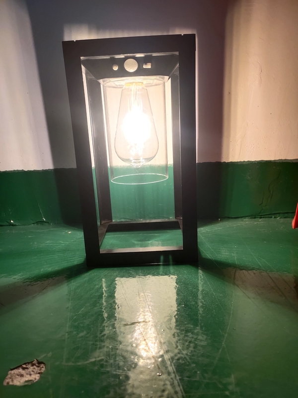 Sensor de movimento Luz solar de varanda Iluminação exterior IP65 Sconce Lâmpada de lanterna de parede Para porta de entrada de pátio Decorativo