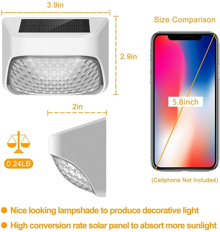 As luzes solares da etapa do sensor leve conduziram a luz solar do jardim para escadas exteriores pisam cerca Yard