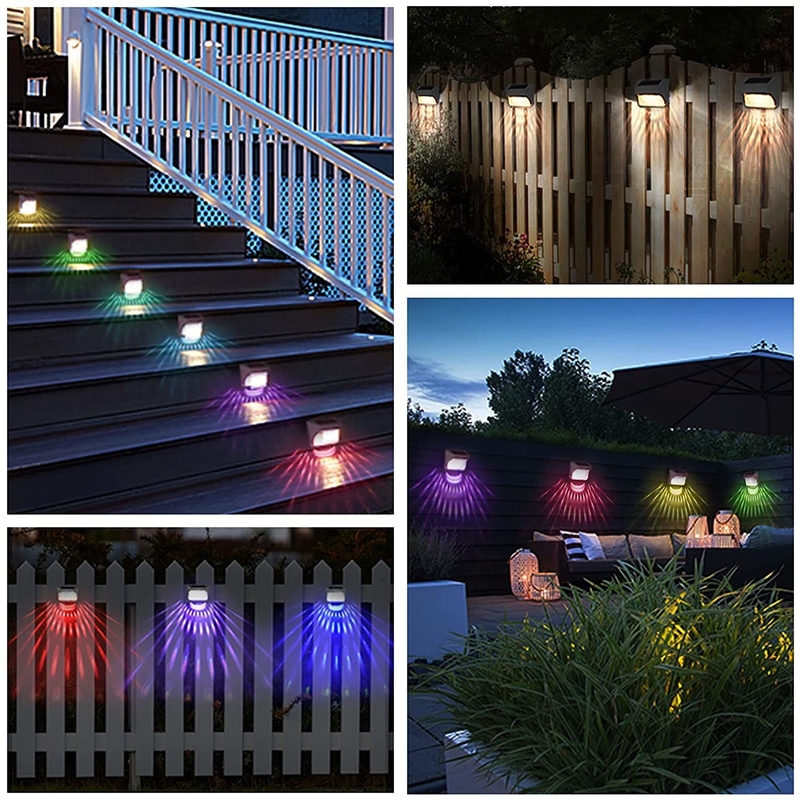 As luzes solares da etapa do sensor leve conduziram a luz solar do jardim para escadas exteriores pisam cerca Yard