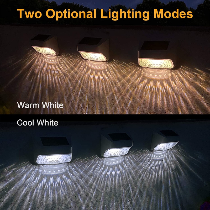 As luzes solares da etapa do sensor leve conduziram a luz solar do jardim para escadas exteriores pisam cerca Yard