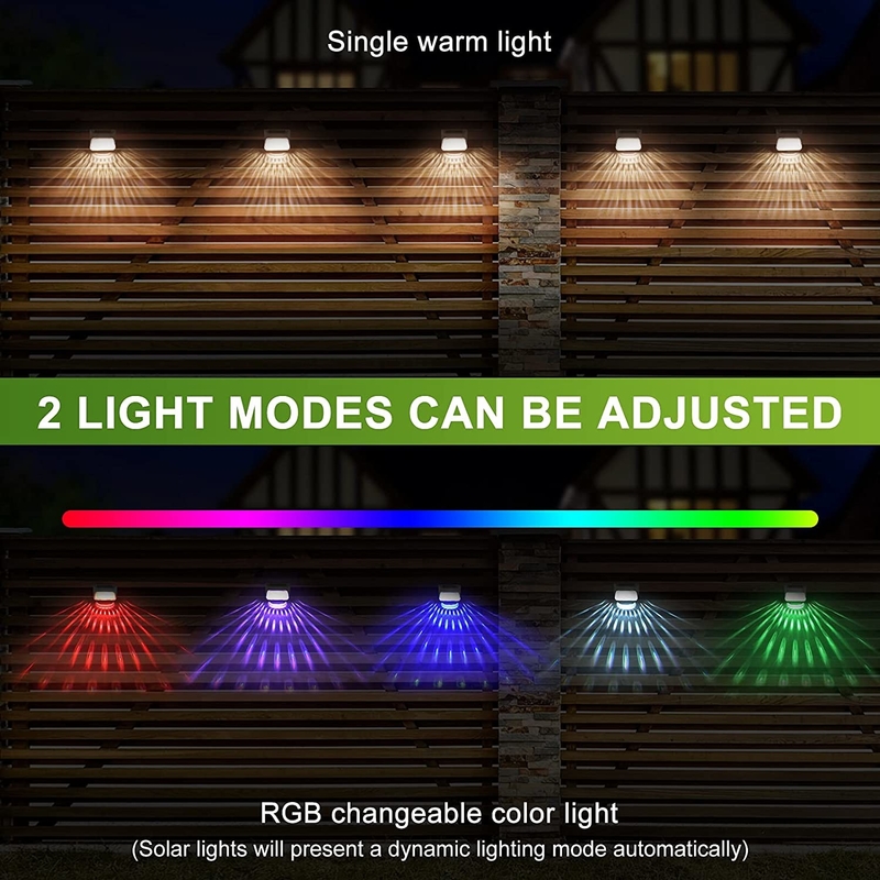 As luzes solares da etapa do sensor leve conduziram a luz solar do jardim para escadas exteriores pisam cerca Yard