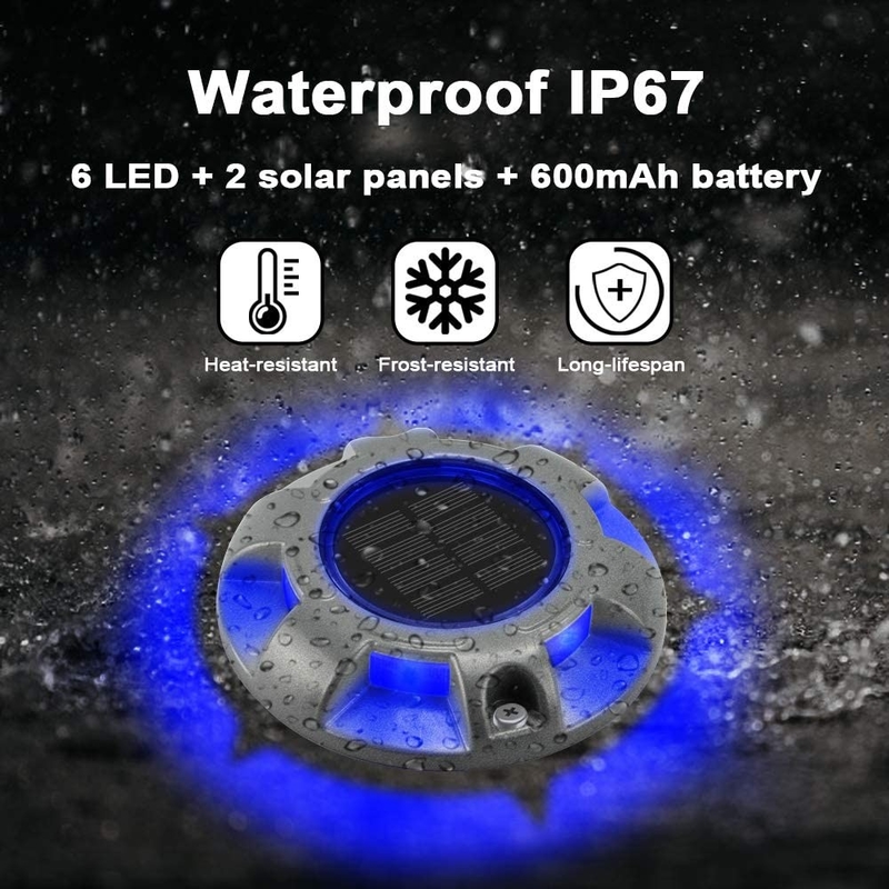 IP68 Iluminação solar de alumínio impermeável para jardim 114*22MM
