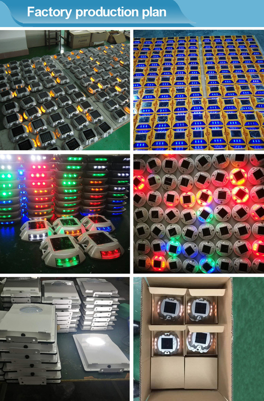 Lâmpadas de roda de cavalo de alumínio fundido Solar Road Stud Marker High Shock Resistance LED Road Studs