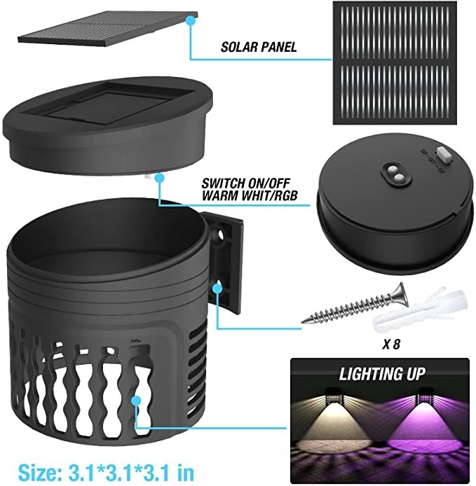 Luz solar Luz solar de jardim Projeção de luz padrão RGB Iluminação à prova d'água Decorar jardim pátio traseiro pátio da frente