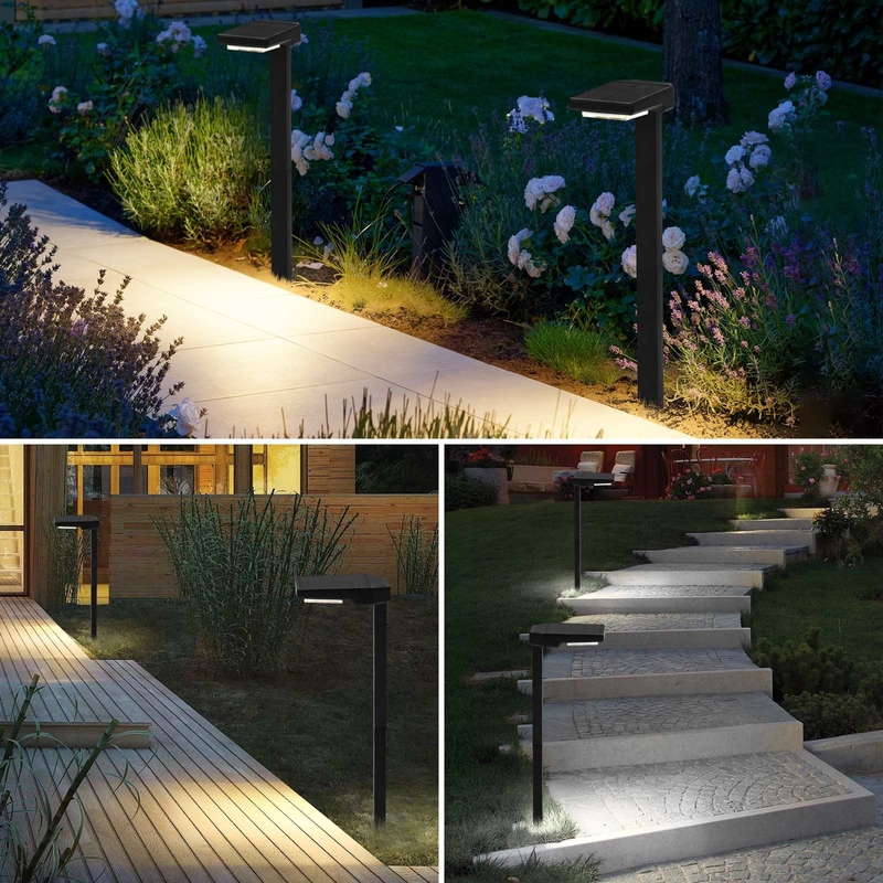 Lâmpadas de jardim solar para decoração doméstica