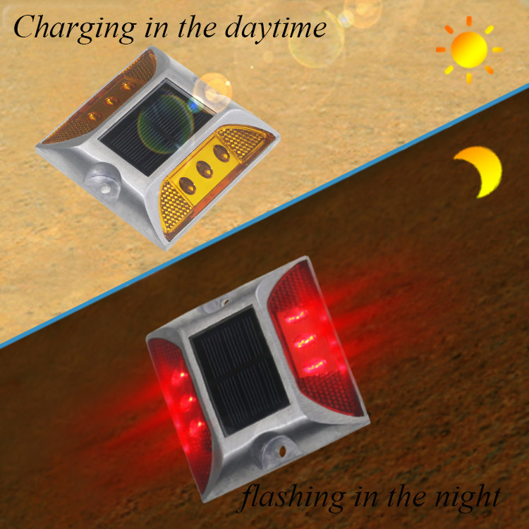 Iluminação exterior Luz LED movida a energia solar e durável Branco/ Amarelo/ Vermelho/ Azul/ Verde