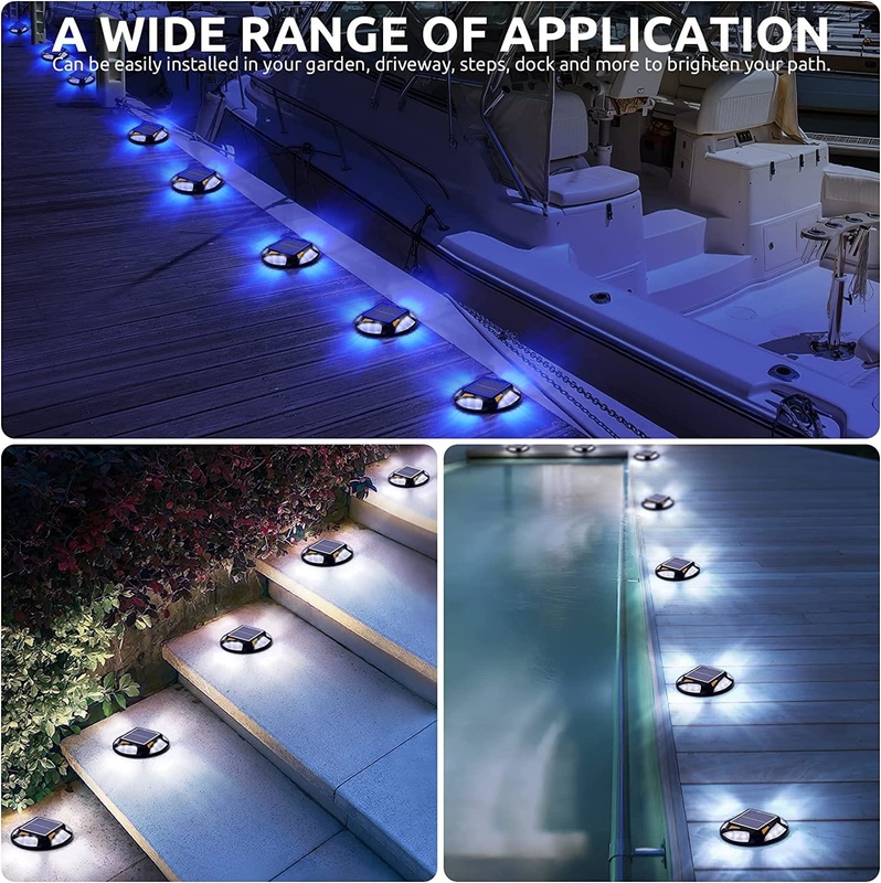 IP67 resistente à água LED Solar Dock Light -20C ~ 60C Intervalo de temperatura com instalação de parafuso