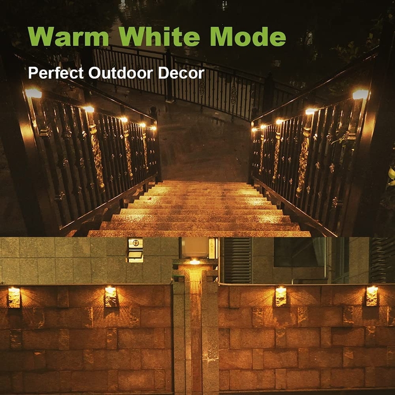 Iluminação solar de jardim resistente a intempéries Cct 3500K Quente Branco Monocristalino de Silício Painel Solar Económico