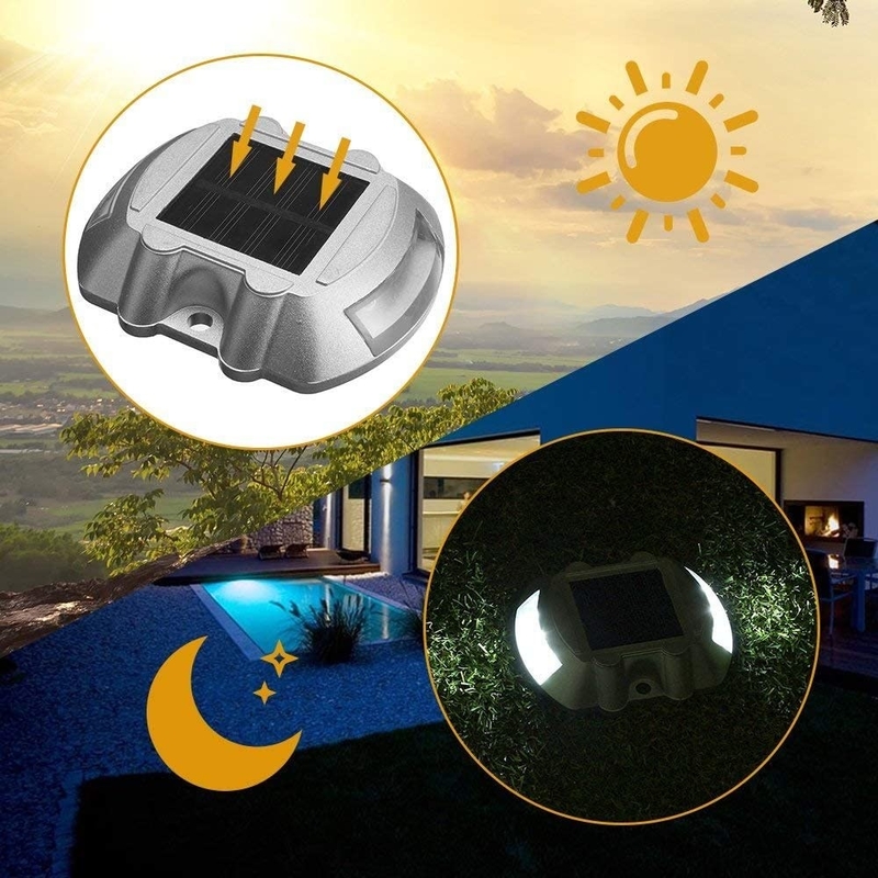 Refletores solares de estrada com adesivos ou parafusos montados LED Qty 2PCS por lado -20°C a 70°C