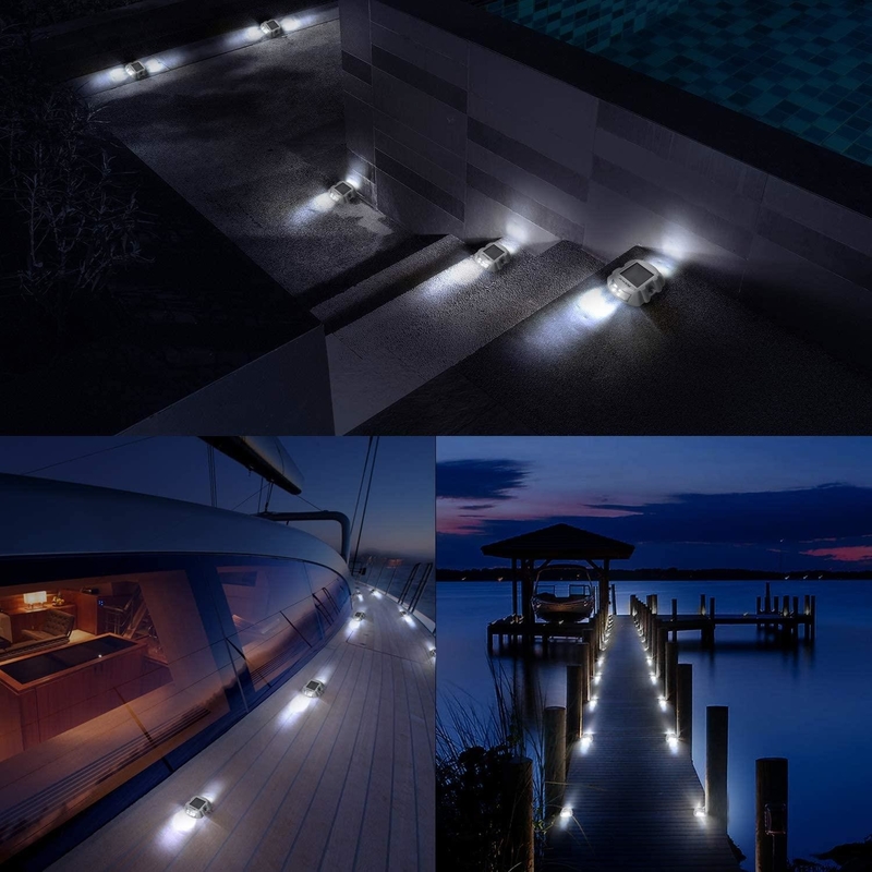 Refletores solares de estrada Luz com 6 LED e bateria Ni-MH incorporada 100h Tempo de iluminação