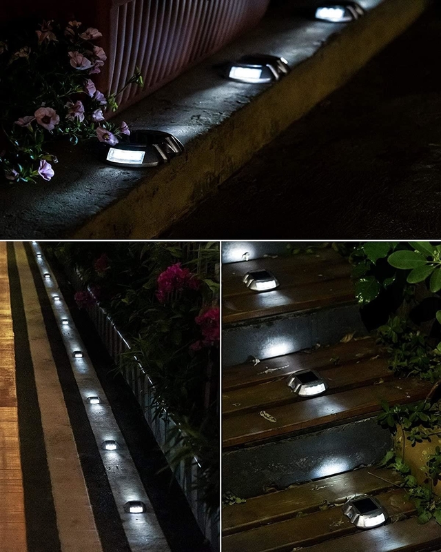 Refletores solares de estrada Luz com 6 LED e bateria Ni-MH incorporada 100h Tempo de iluminação