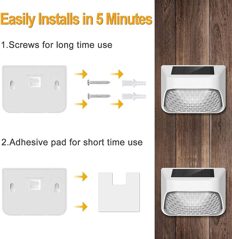 Lâmpada de vedação solar com painel de silício monocristalino