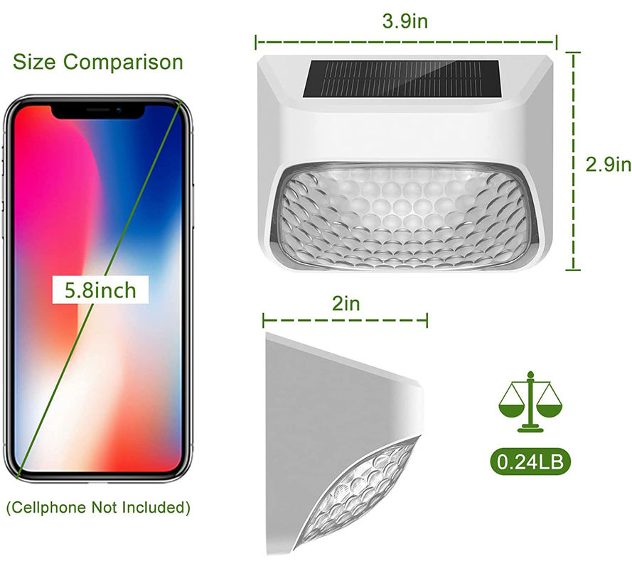 Lâmpada de vedação solar com painel de silício monocristalino