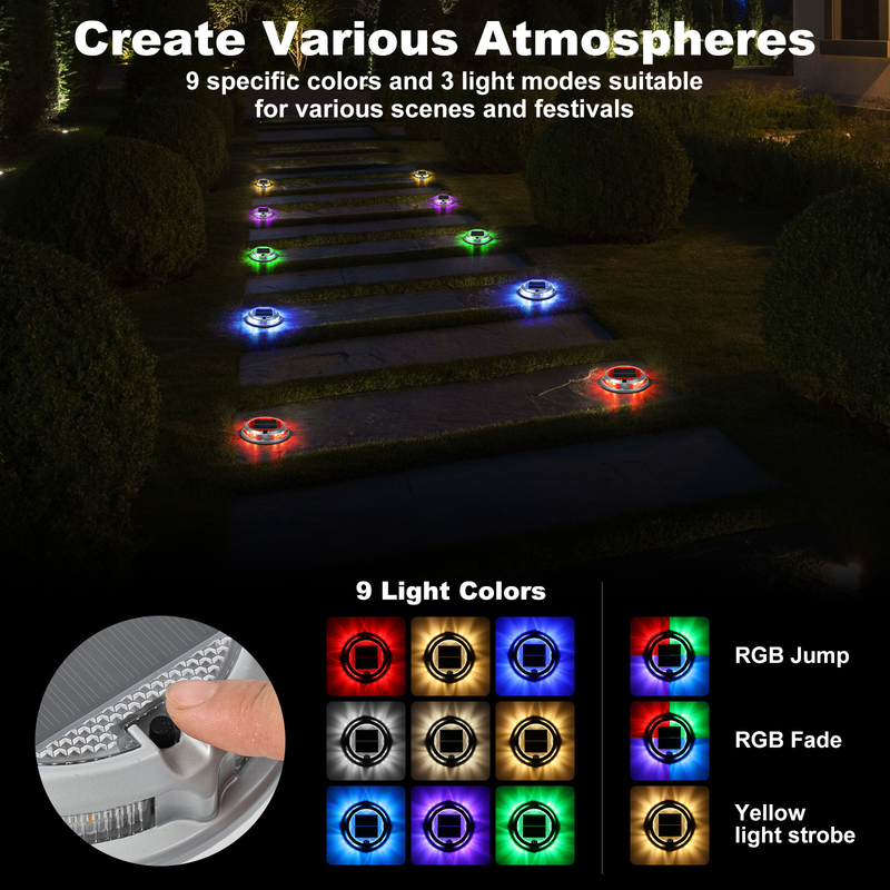 2V resistente à água luz solar doca luz solar LED com 20 lumens fonte de luz LED