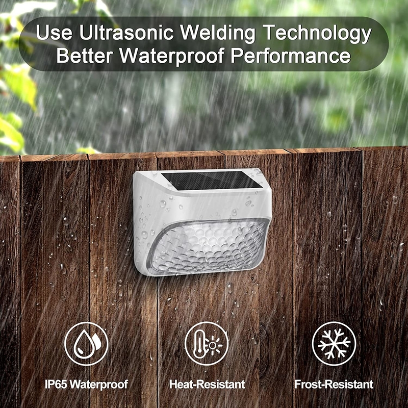 Lâmpadas de vedação solar exterior com 20 lumens IP65 resistente à água LED Decoração de vedação solar