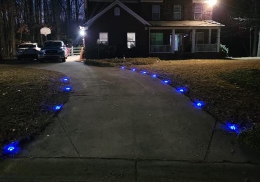 Luz de doca solar azul/branco frio 20 lumens Brilho Instalação de parafuso Alto desempenho