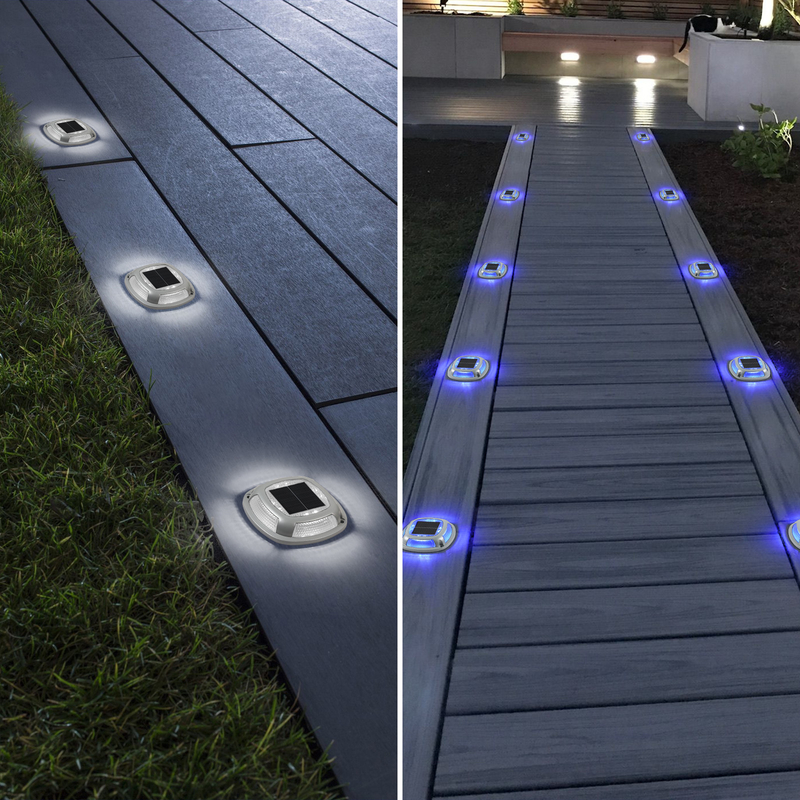 novo projeto solar led doca de jardim luz material de alumínio