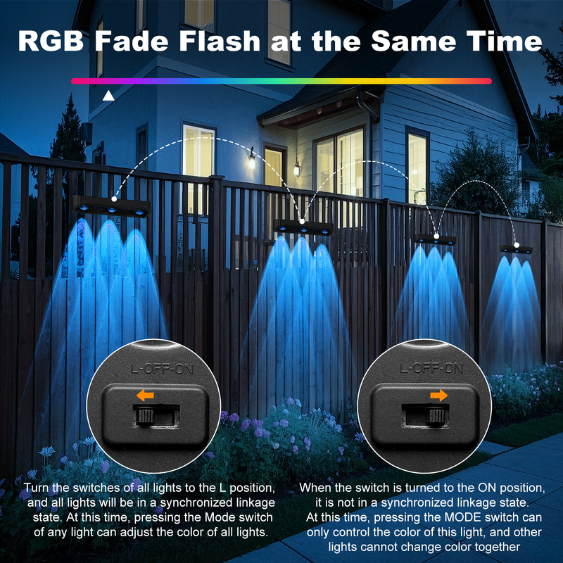 Venda a quente IP65 Íntegro Polissilicon Painel Solar Luz Branca Quente Iluminação para cima e para baixo Fonte de Luz Solar LED Lâmpada de Parede Hotel