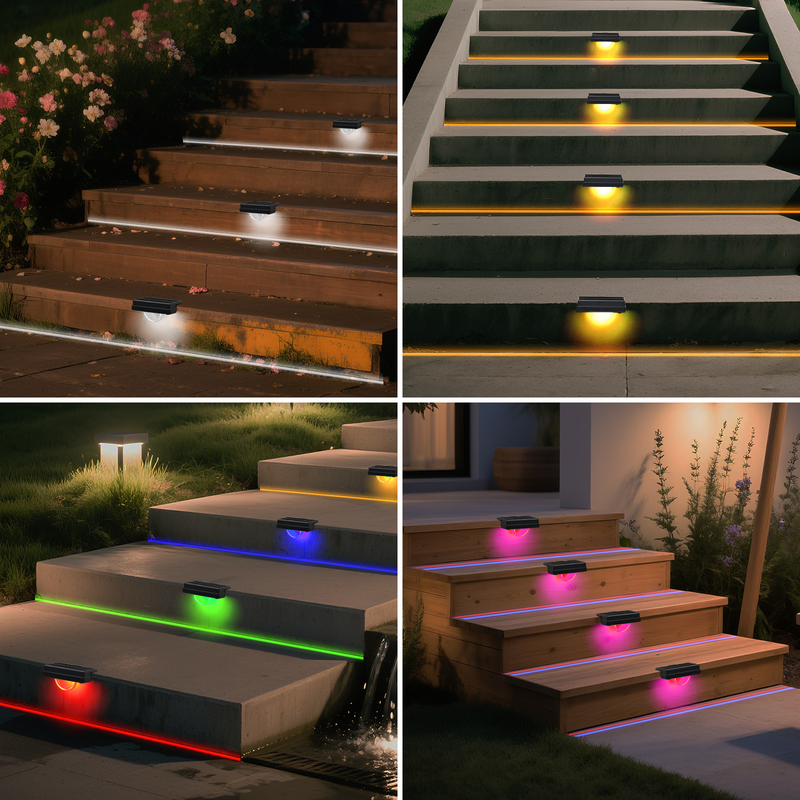 Lâmpada de vedação solar LED com 20 horas de tempo de trabalho painel solar 5V/100MA e bateria de 3,7V/500MA para jardins e caminhos