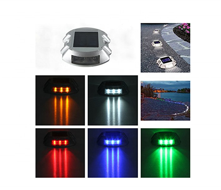 Material de alumínio de alto brilho LED Cat Eye Solar Road Stud com bom serviço Luzes de doca solar