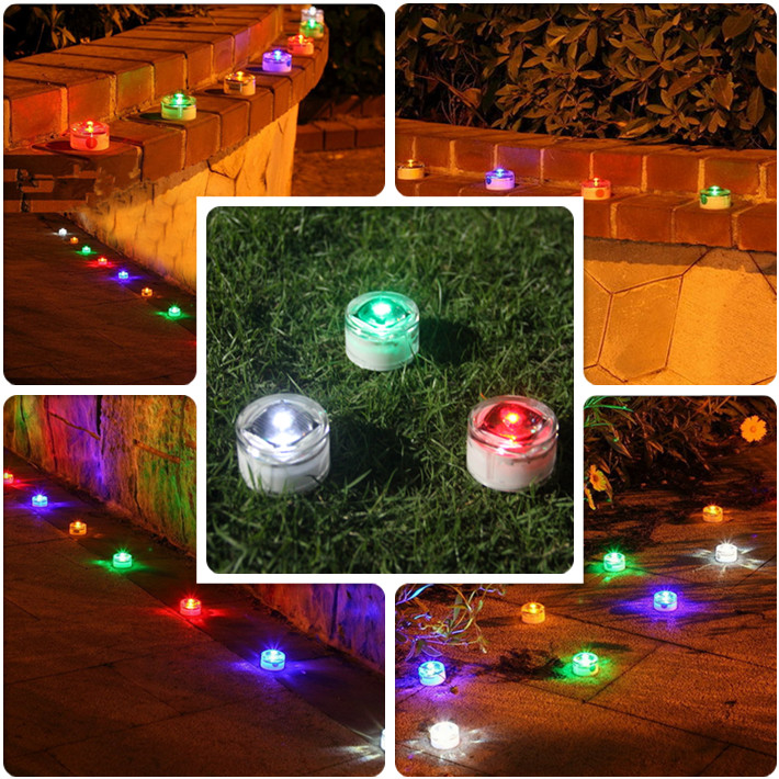 O jardim 1.2V conduzido posto solar plástico do PC ilumina exterior 40MA impermeável para a decoração