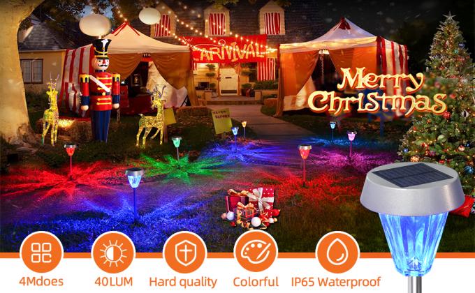 Luzes postas solares impermeáveis da paisagem IP65 para o caminho exterior do jardim 0