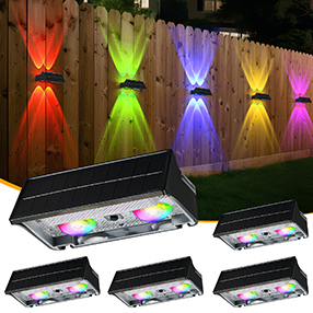 Customize Your Outdoor Ambiance with Our Solar LED Fence Light Perfect for Gardens Fences Pathways and Patios
