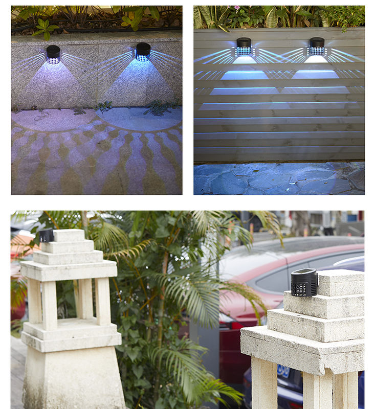 50000 horas de vida útil Luz de vedação solar com ângulo de raio de 120 ° e garantia de 2 anos para decoração de jardim ao ar livre