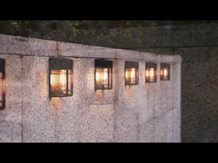 luzes bulble postas solares da parede do jardim